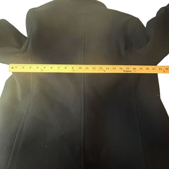 Tommy Hilfiger Men’s Double Breasted Wool Blend Pea Coat Navy Blue Small Flaw - Picture 7 of 14